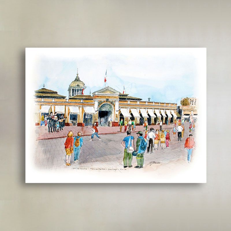 Croquis Mercado Central De Santiago de Chile- Erika Brandner