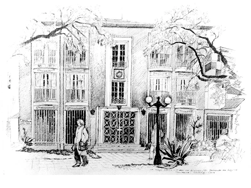 Edificio Diego de Almagro - Croquis de Erika Brandner