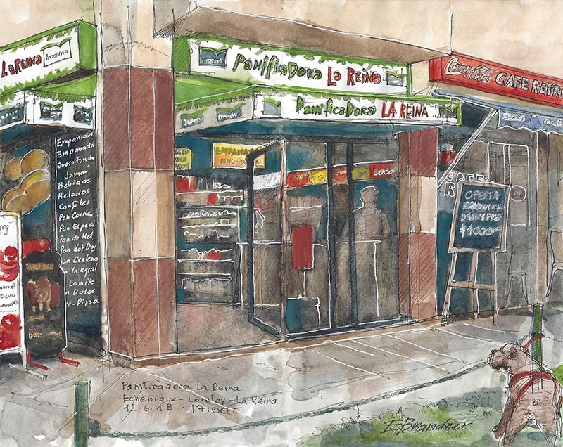 Panaderia La Reina - Croquis Erika Brandner